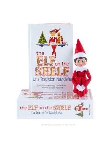 The Elf on the self: Cuento y muñeco Elfo niña 00581 CEFA
