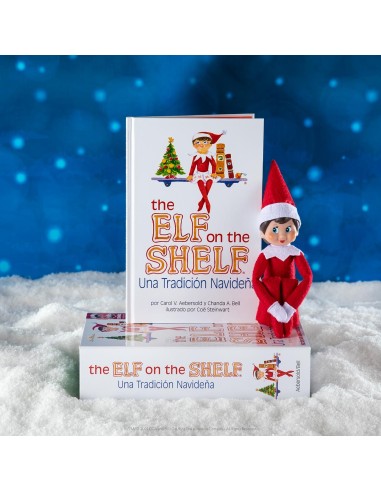 The Elf on the self: Cuento y muñeco Elfo niña 00581 CEFA