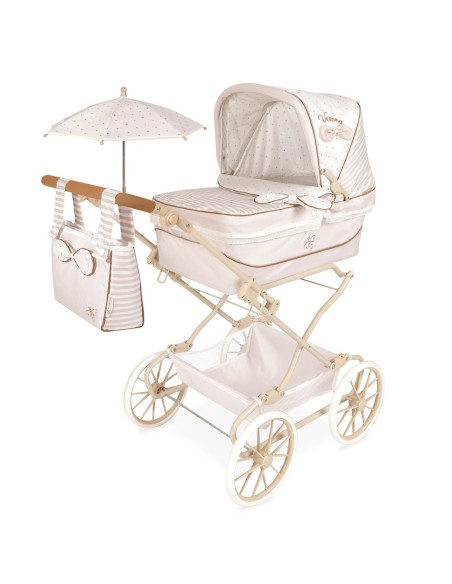 Coche reborn plegable con sombrilla Verona 82078 DECUEVAS