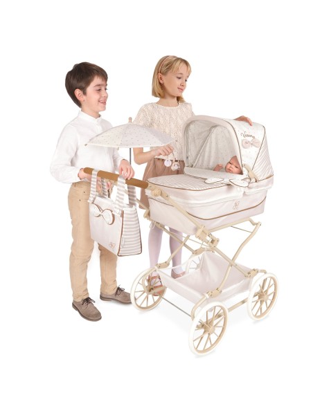 Coche reborn plegable con sombrilla Verona 82078 DECUEVAS