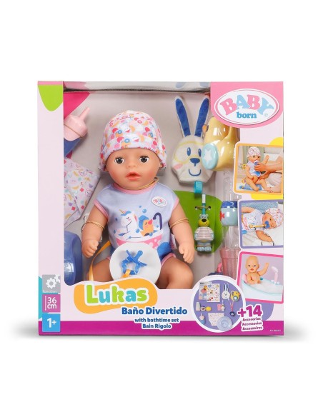 Baby Born Luka baño divertido 36 cm 840474 BABY BORN ZAPF CREATION