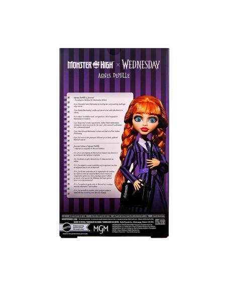 Muñeca Wednesday Agnes JNJ92 MONSTER HIGH