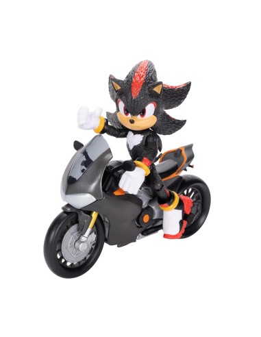 Pack especial de figura Shadow 13 cm con motocicleta 424064 SONIC JAKKS PACIFIC