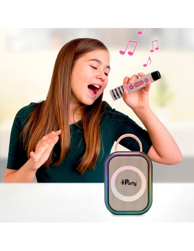 Karaoke Rosa con 2 micrófonos BTC030PK DISNEY LEXIBOOK