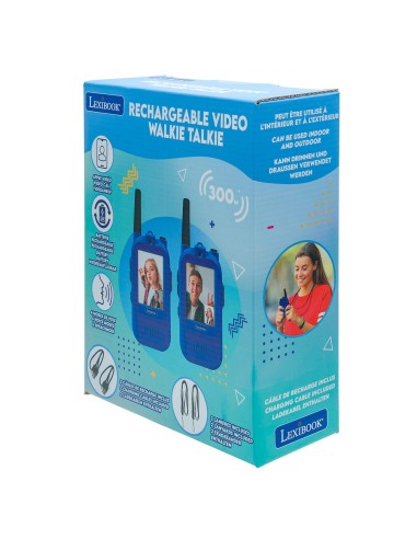 Walkie Talkies con Pantalla 500 Metros TWV10 LEXIBOOK