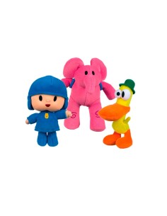 Peluches musicales Pocoyo y sus amigos. AR77800 POCOYO BANDAI