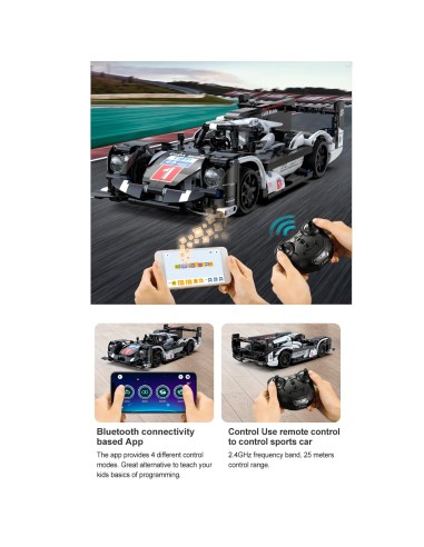 GT Sport Car programable 427 piezas 927DE51307 CADA DEQUBE