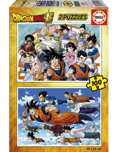 Set de 2 puzzles de 100 piezas 18214 DRAGON BALL EDUCA