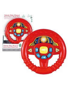 Volante baby rojo con luces y sonidos 782T00512 TACHAN
