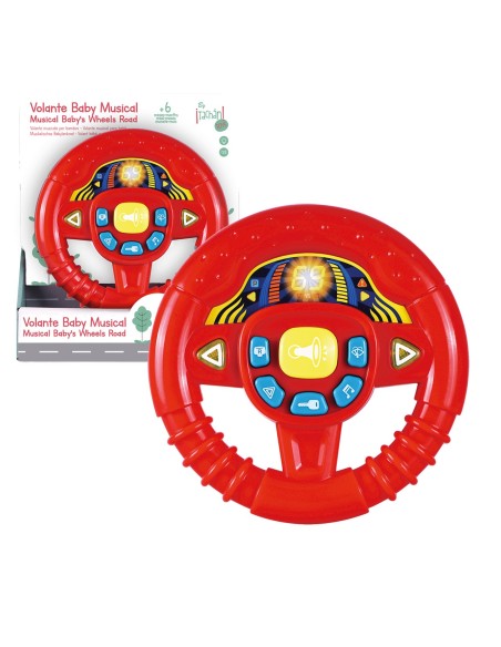 Volante baby rojo con luces y sonidos 782T00512 TACHAN