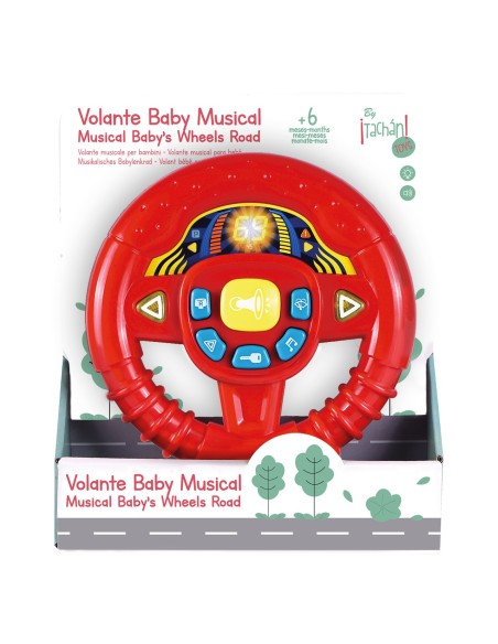 Volante baby rojo con luces y sonidos 782T00512 TACHAN