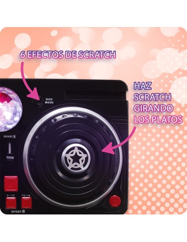 Mesa de DJ Disco con Efectos de Luz y Sonidos 916D00040 DEQUBE