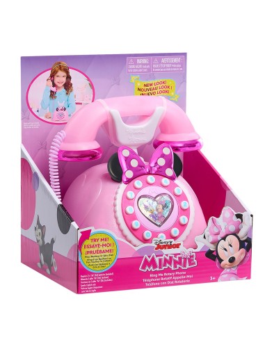 Teléfono tradicional giratorio Minnie Mouse 88272 DISNEY JUST PLAY