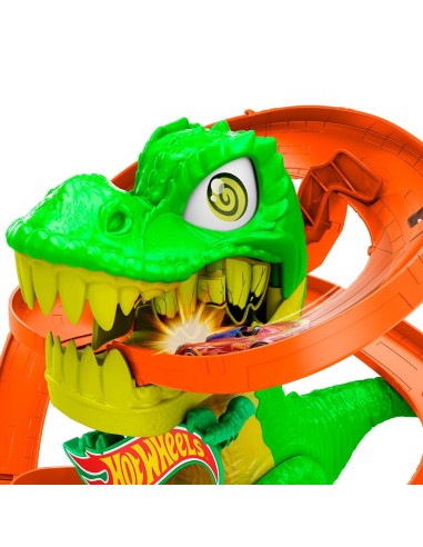 Pista súper estación de bomberos T-Rex JBM73 HOT WHEELS