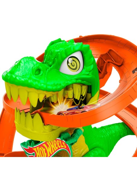 Pista súper estación de bomberos T-Rex JBM73 HOT WHEELS