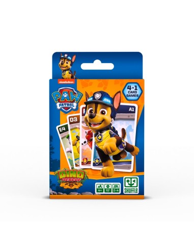 Juego de Cartas 4 en 1 Patrulla Canina 10009573 PAW PATROL SHUFFLE