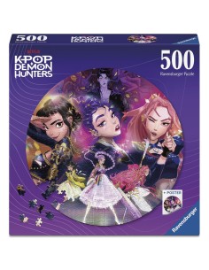 Puzzle Redondo 500 piezas K-Pop Demon Hunters 12002052 K-POP DEMON HUNTERS RAVENSBURGUER