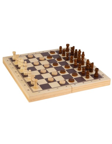 Juego 3 en 1 : Ajedrez, damas y Backgammon 940D00495 DEQUBE