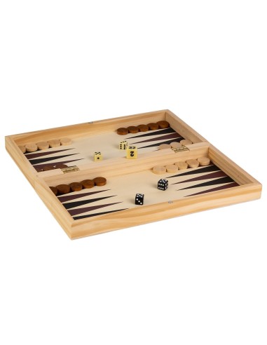 Juego 3 en 1 : Ajedrez, damas y Backgammon 940D00495 DEQUBE