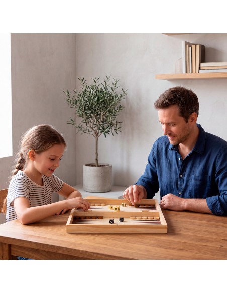 Juego 3 en 1 : Ajedrez, damas y Backgammon 940D00495 DEQUBE
