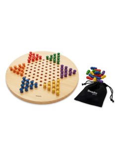 Juego Damas Chinas de madera FSC 940D00496 DEQUBE