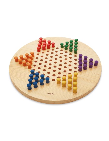 Juego Damas Chinas de madera FSC 940D00496 DEQUBE