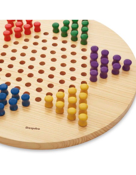 Juego Damas Chinas de madera FSC 940D00496 DEQUBE