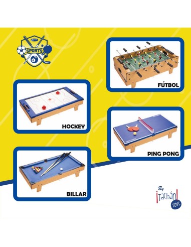 Mesa 4 juegos en 1 732HG2074 TACHAN