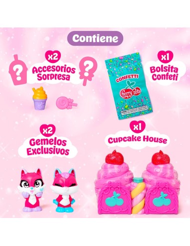 Cherry Pets Confetti Cupcakes - Fox Twins PCPSP108IN32 MAGIC BOX