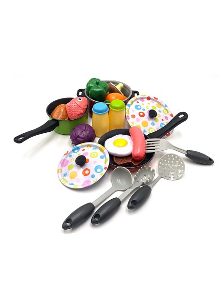 Set menaje cocina metálico 22 piezas 780CS007 TACHAN