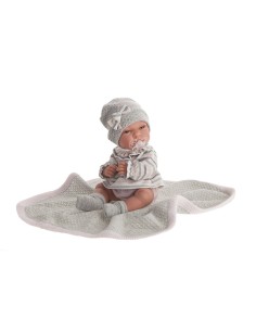 Muñeca baby toneta toquilla gris 60029 MUÑECAS ANTONIO JUAN