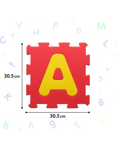 Alfombra puzzle goma eva 36 piezas 30x30 cm. 745T00419 TACHAN