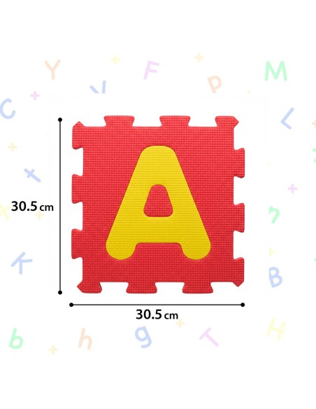 Alfombra puzzle goma eva 36 piezas 30x30 cm. 745T00419 TACHAN