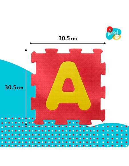 Alfombra puzzle goma eva 36 piezas 30x30 cm. 745T00419 TACHAN