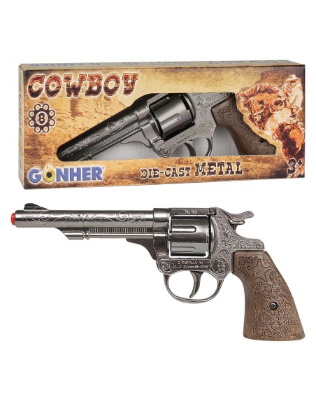 Cowboy Revolver 8 Tiros - Plata 80/0 GONHER