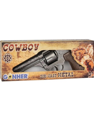 Cowboy Revolver 8 Tiros - Plata 80/0 GONHER
