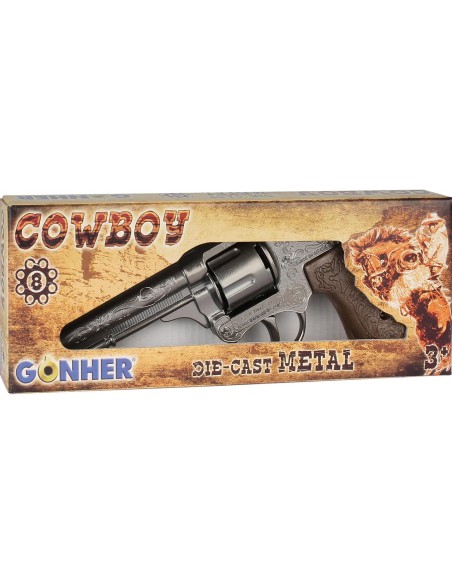 Cowboy Revolver 8 Tiros - Plata 80/0 GONHER