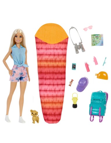 Muñeca Malibu ¡Vamos de camping! HDF73 BARBIE