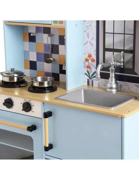 Cocina de madera 2 módulos 913D00013 DEQUBE