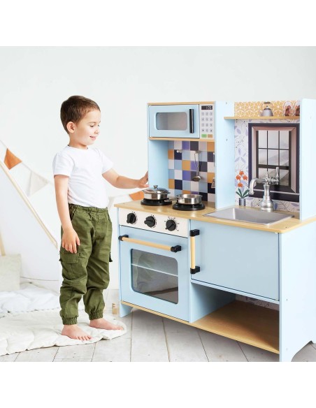 Cocina de madera 2 módulos 913D00013 DEQUBE