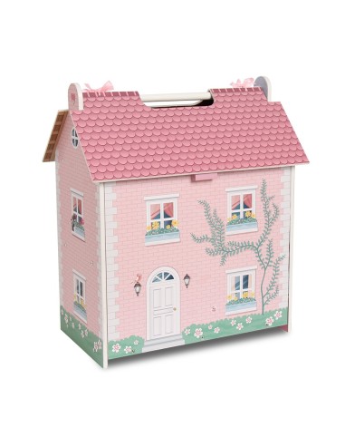 Casa de madera de muñecas pocket portátil 913D00017 DEQUBE