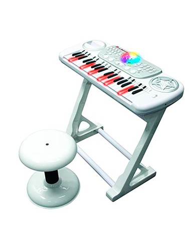 Teclado electrónico disco con taburete 916D00041 DEQUBE