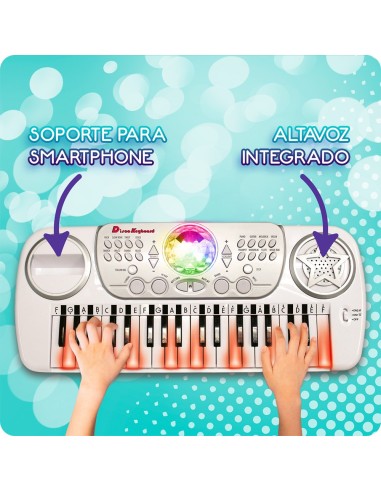 Teclado electrónico disco con taburete 916D00041 DEQUBE
