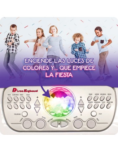 Teclado electrónico disco con taburete 916D00041 DEQUBE