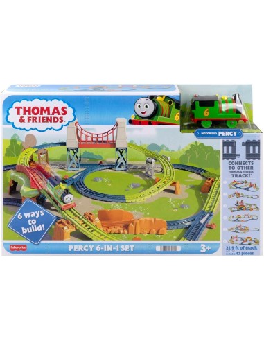 Set Pista Percy 6 en 1 HHN26 THOMAS Y SUS AMIGOS FISHER-PRICE