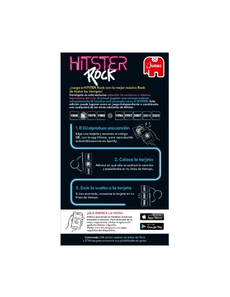 Juego Hitster Rock 1110100855 DISET