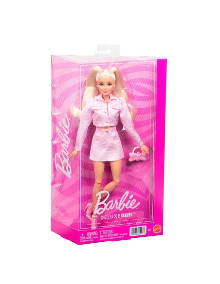 Muñeca Barbie Deluxe Chaqueta vaquera rosa JJN69 BARBIE