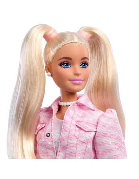 Muñeca Barbie Deluxe Chaqueta vaquera rosa JJN69 BARBIE