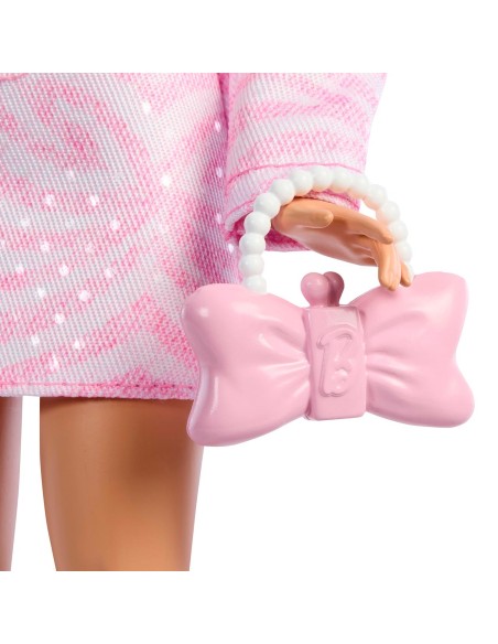 Muñeca Barbie Deluxe Chaqueta vaquera rosa JJN69 BARBIE