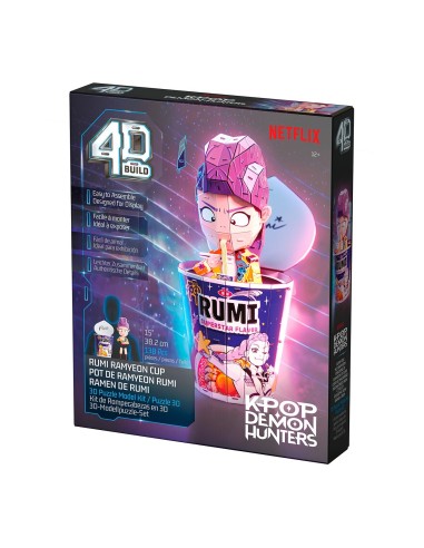 Puzzle 4D Rumi en la Taza de Ramen 6077588 K-POP DEMON HUNTERS SPIN MASTER